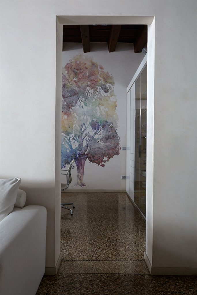 carta da parati londonart al centro dell'arredamento ligure